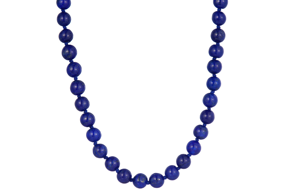16" Lapis Lazuli Knotted Necklace 