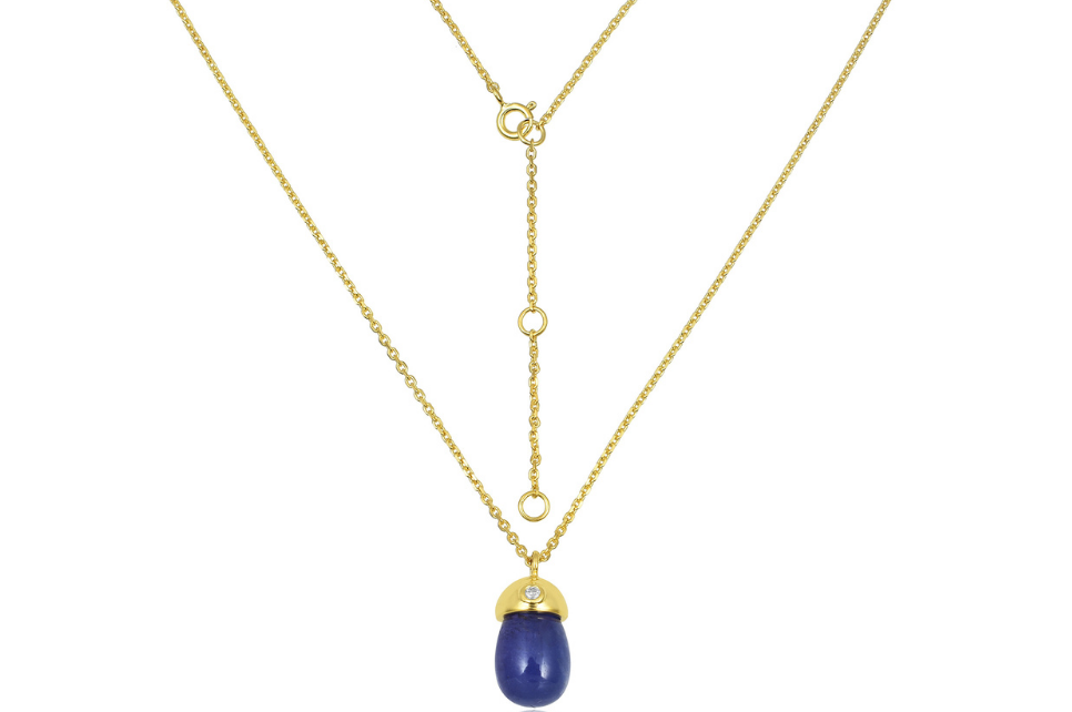 Acorn Tanzanite & Diamond Pendant