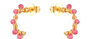 Adele Ruby Coiled Hoop Earrings