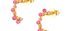 Adele Ruby Coiled Hoop Earrings