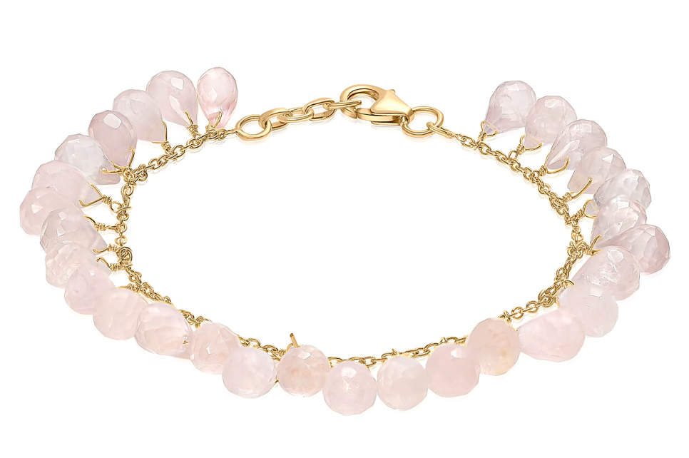 Alba Rose Quartz Gemstone Bracelet