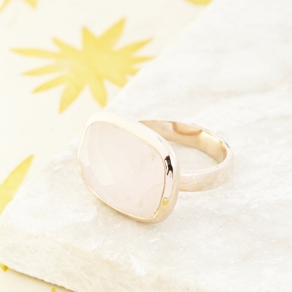 Alessandra Rose Quartz Ring