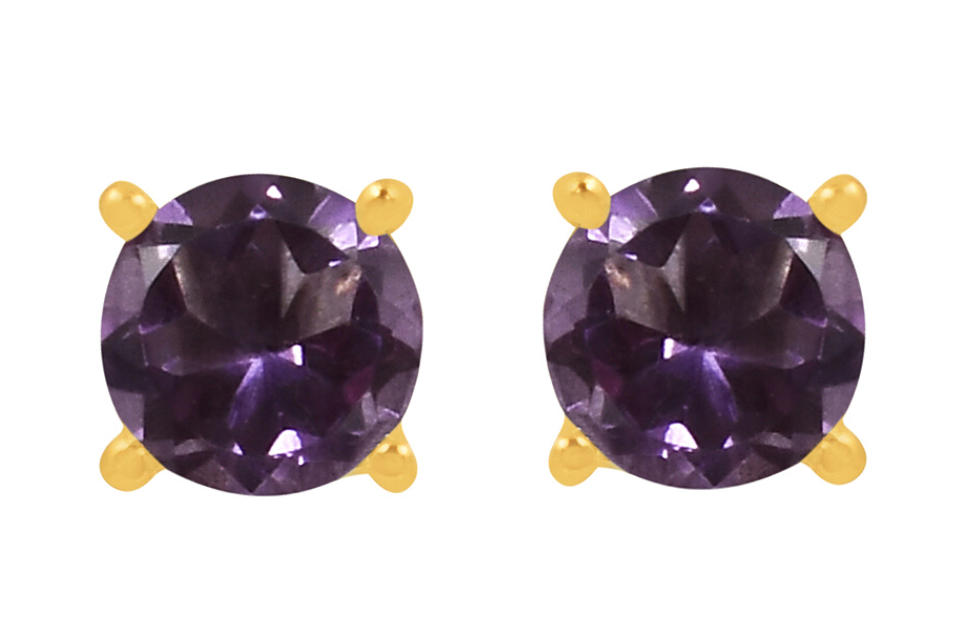 Candy Amethyst Stud Earrings