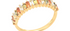 Amie Blue Topaz & Peridot Demi Eternity Ring