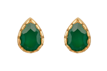 Antonia Green Onyx Stud Earrings