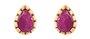Antonia Red Sillimanite Stud Earrings