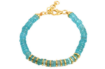 Apatite Bead Bracelet