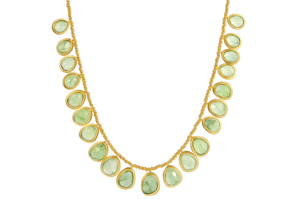 Aria Prehnite Pendant Necklace