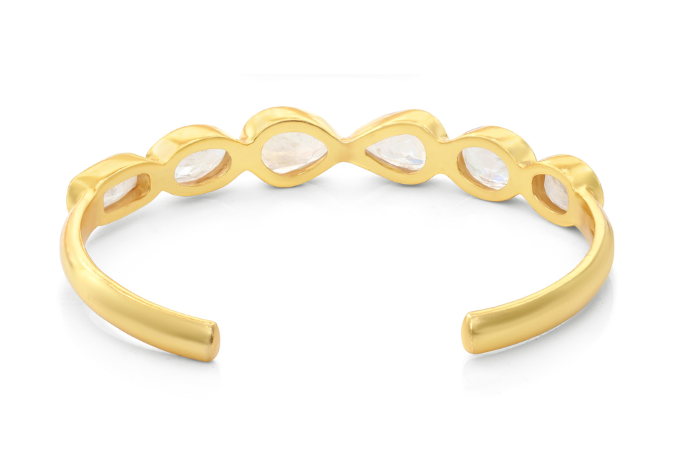 Audrey Rainbow Moonstone Cuff