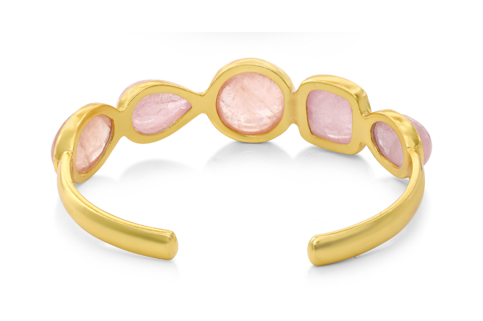 Audrey Morganite Cuff Bracelet