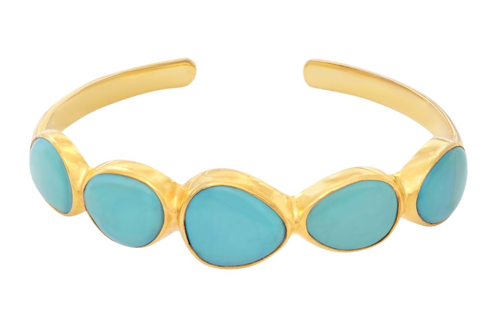 Audrey Iranian Turquoise Cuff Bracelet