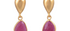 Betel Leaf Ruby Earrings