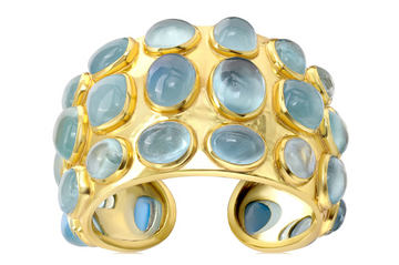 Bibi Aquamarine Bombe Cuff Bracelet