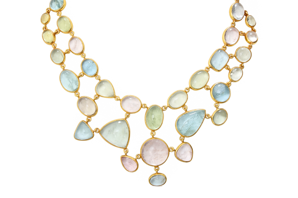 Bibi Multicolour Beryl Bib Necklace