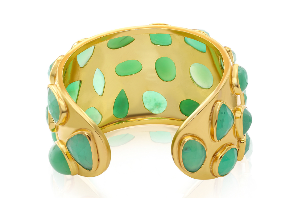 Bibi Chrysophase Bombe Cuff Bracelet