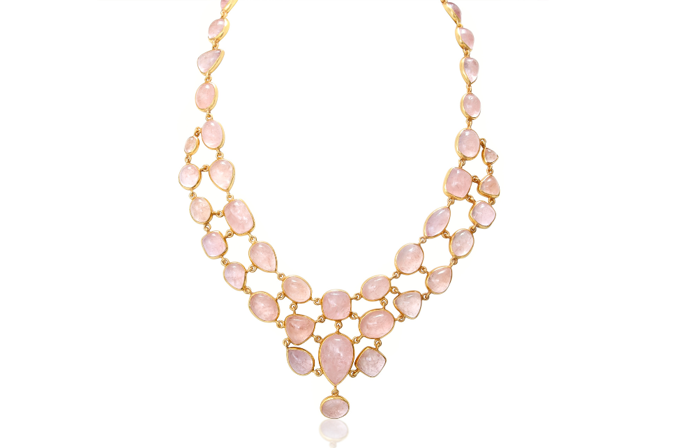 Bibi Morganite Bib Necklace