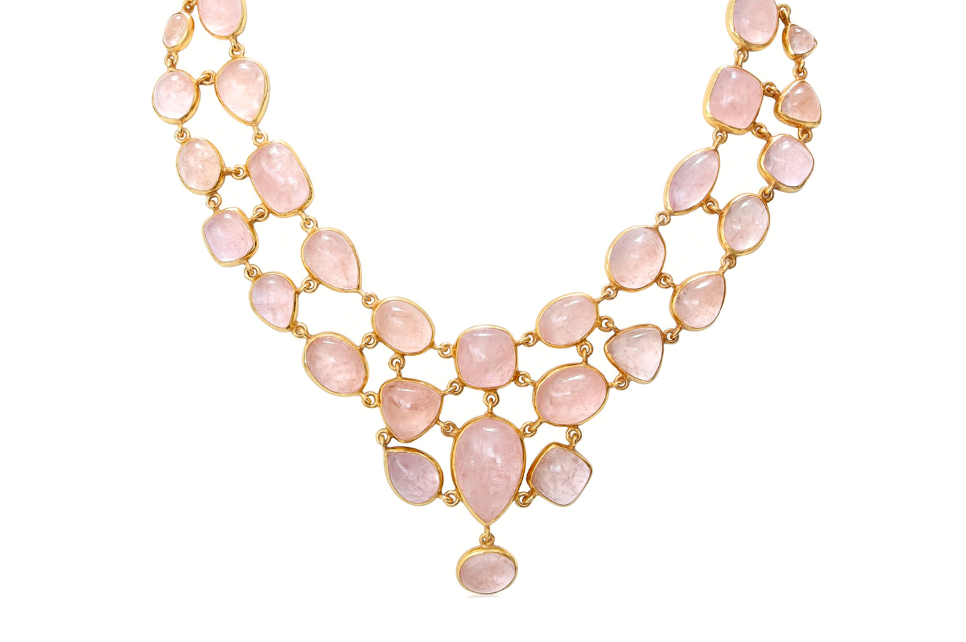 Bibi Morganite Bib Necklace