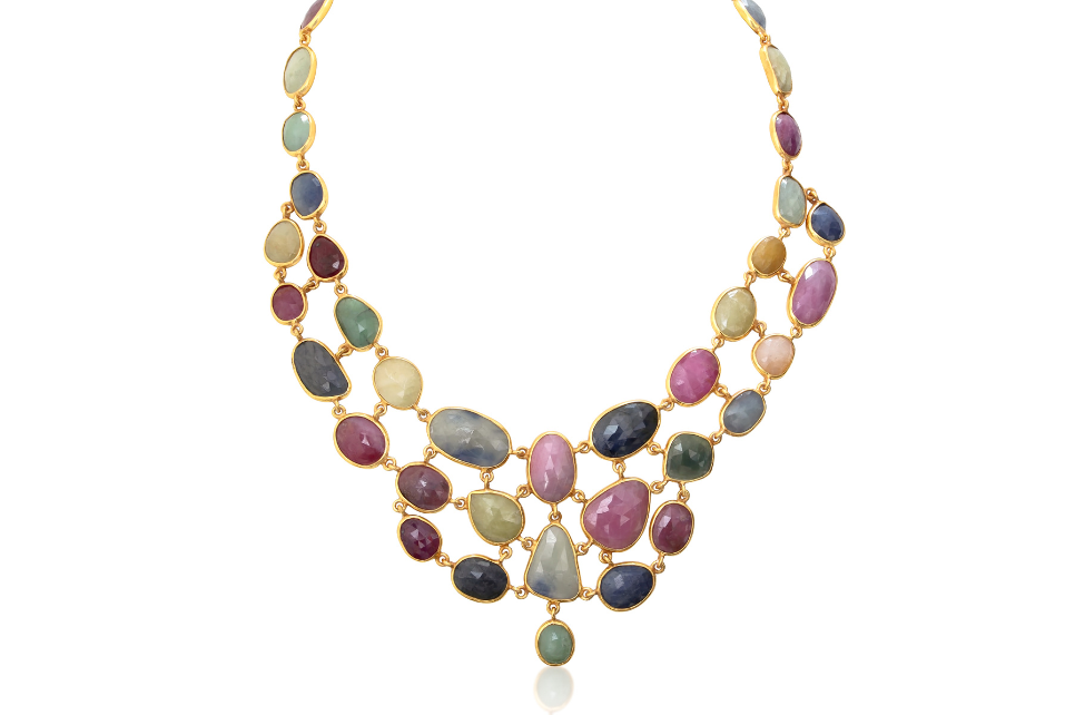 Bibi Sapphire Bib Necklace