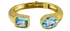 Blue Topaz Opening Cuff Bracelet