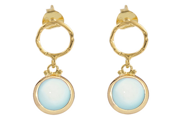 Bubble Chalcedony Earrings