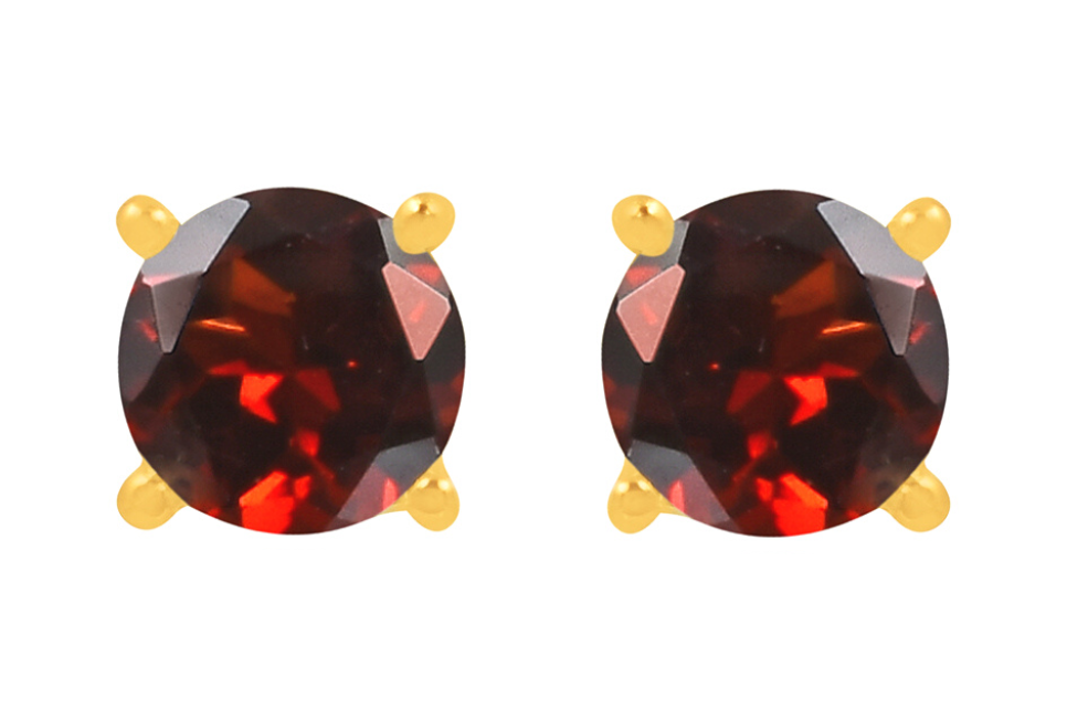 Candy Garnet Stud Earrings