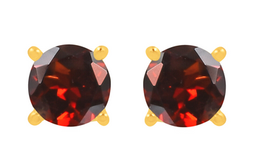 Candy Garnet Stud Earrings