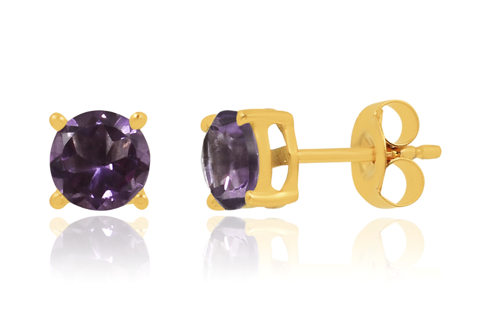 Candy Amethyst Stud Earrings