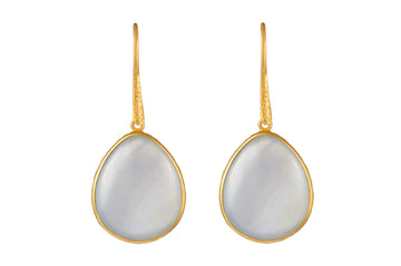 Chalcedony Single Drop Earrings