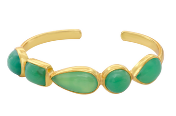 Audrey Chrysoprase Cuff Bracelet