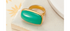 Chrysoprase Oblong Free Size Ring