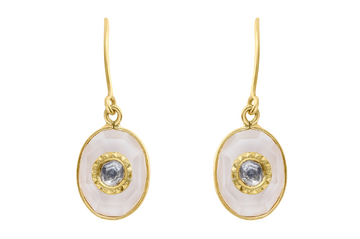 Jadau Crystal  & Diamond Earrings