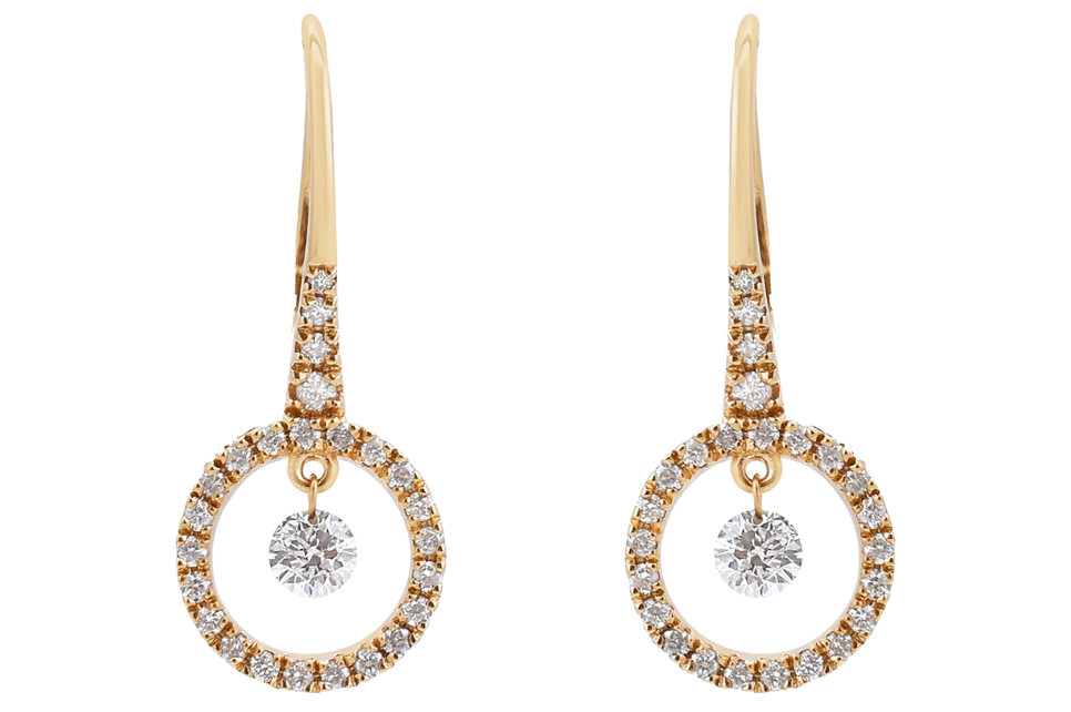 Dancing Diamond & Fine Gold Earrings