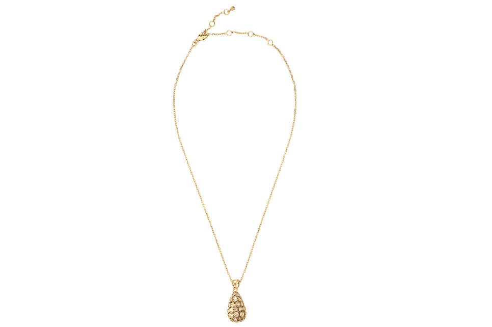 Delhi Diamond Pear Drop Pendant Necklace