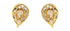 Delhi Diamond Slice Stud Earrings