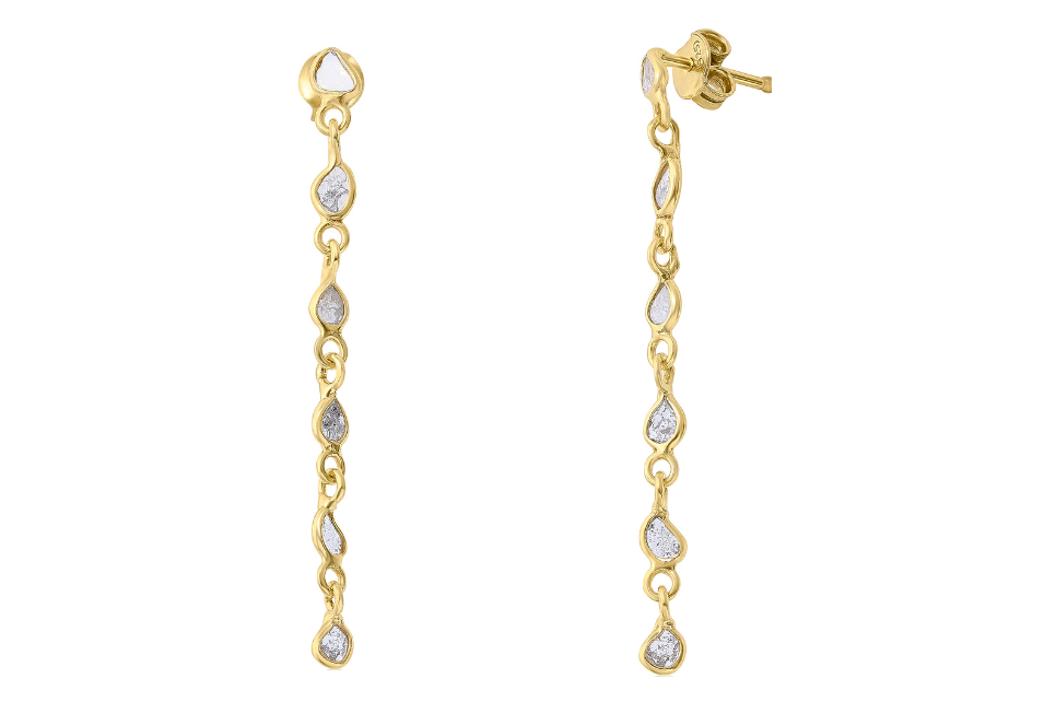 Delhi Diamond Line Earrings