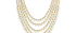 Diva Green Amethyst Five Line Beaded Necklace