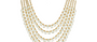 Diva Green Amethyst Five Line Beaded Necklace
