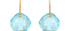 Elisa Blue Topaz Cushion Shape Earrings
