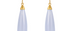 Chalcedony Long Cabochon Gemstone Earrings