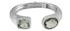Eleanor Green Amethyst Silver Cuff Bracelet