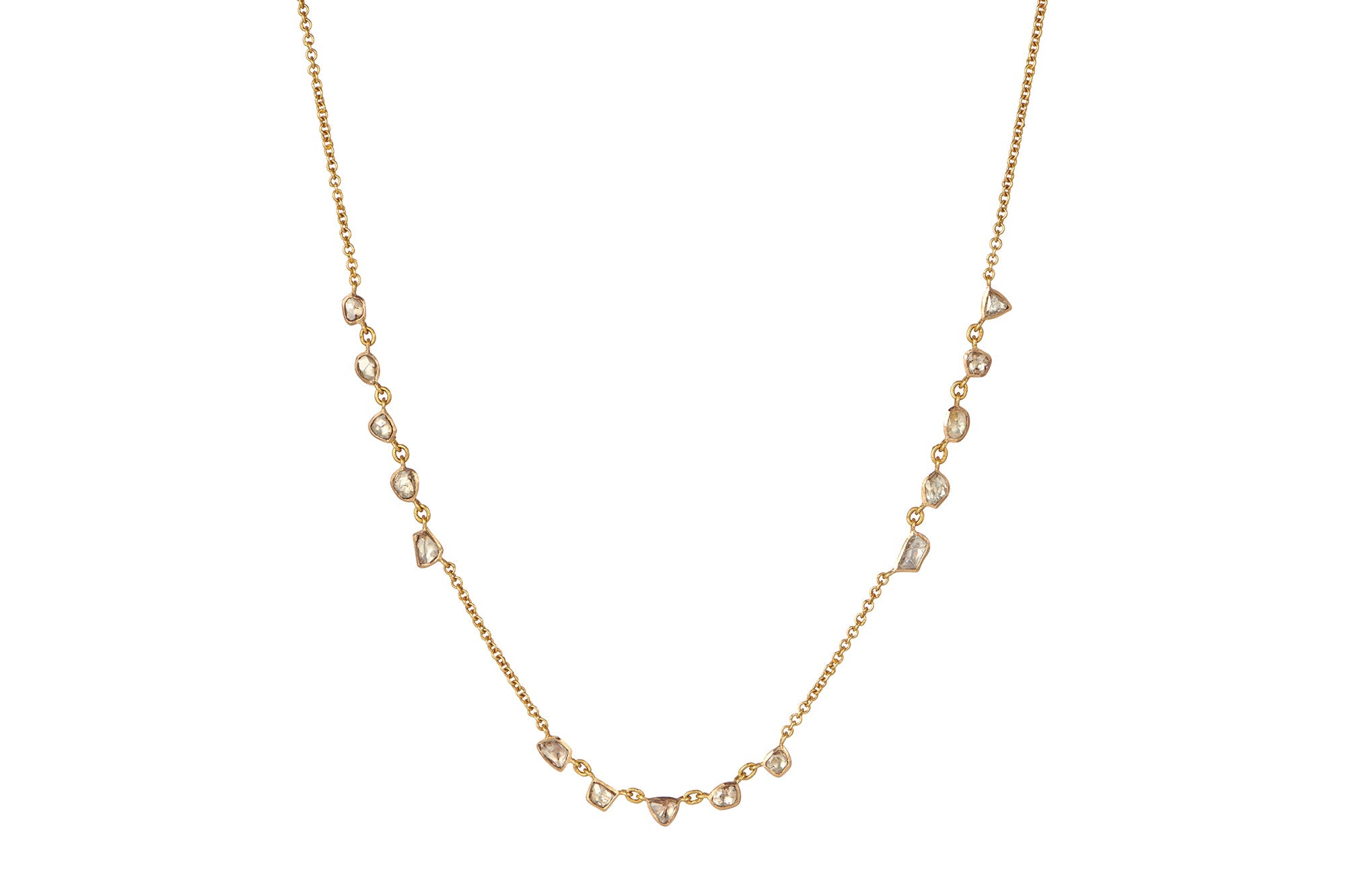 Diamond Fine Gold Chain Necklace