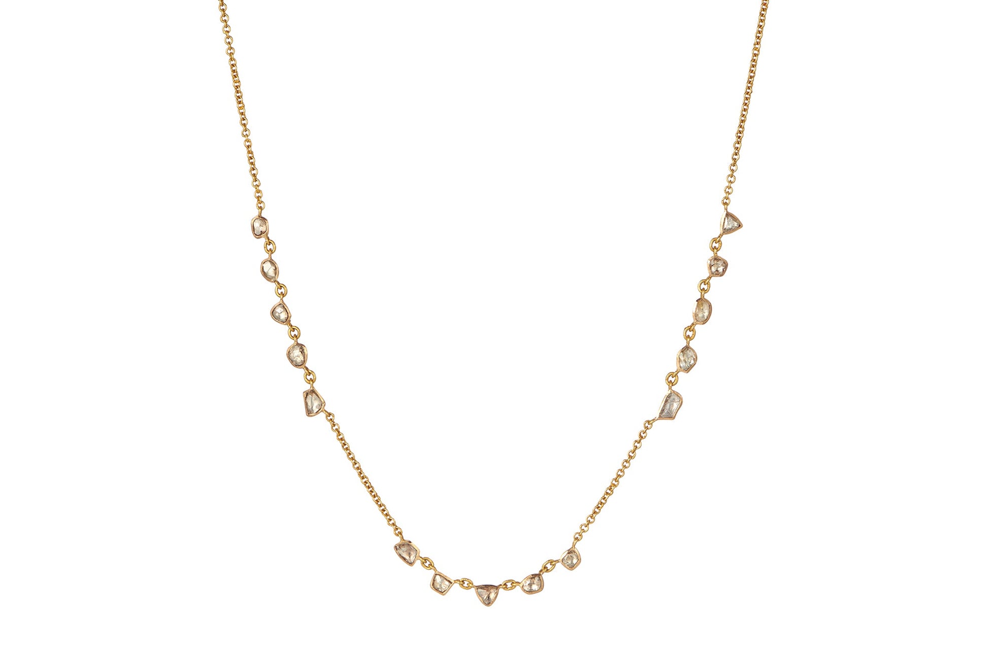 Diamond Fine Gold Chain Necklace