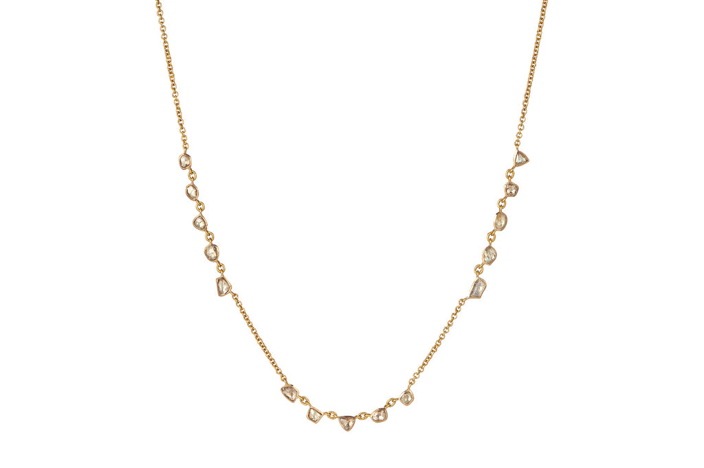 Diamond Fine Gold Chain Necklace