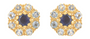Flora Iolite & Blue Topaz Stud Earrings