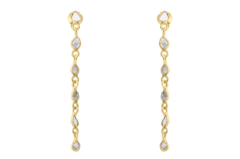 Delhi Diamond Line Earrings