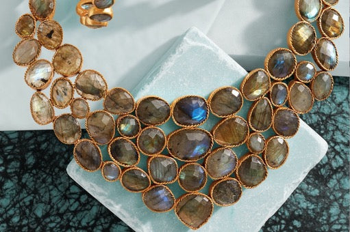 Labradorite Bib Necklace