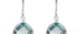 Grace Blue Topaz Silver Earrings