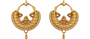 Granulation Work & Polki Diamond Fine Gold Earrings