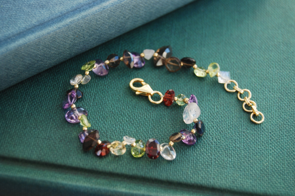 Greta Multi Coloured Gemstone Bracelet