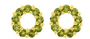 Halo Peridot Stud Earrings